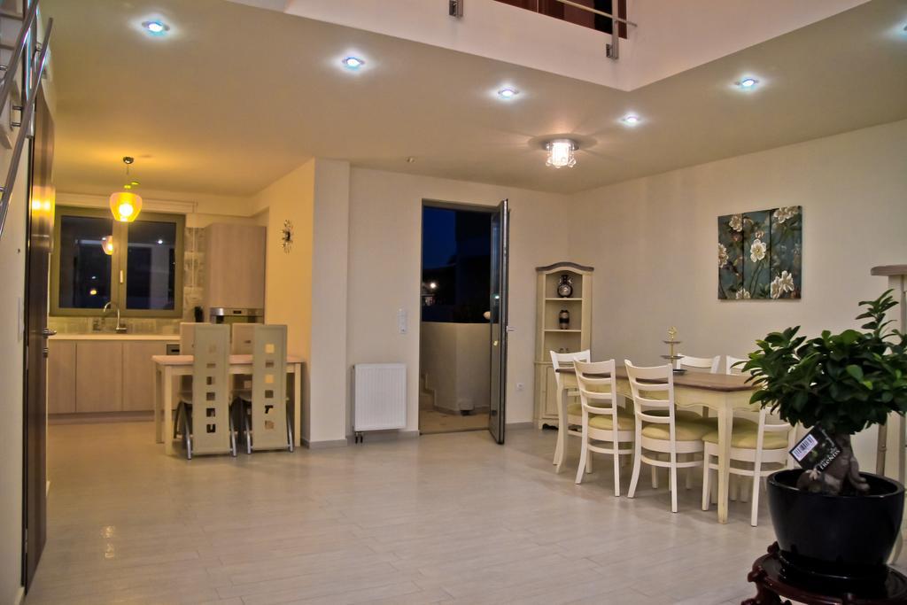 Sea View Beachfront Villa Maria Gouves Dış mekan fotoğraf