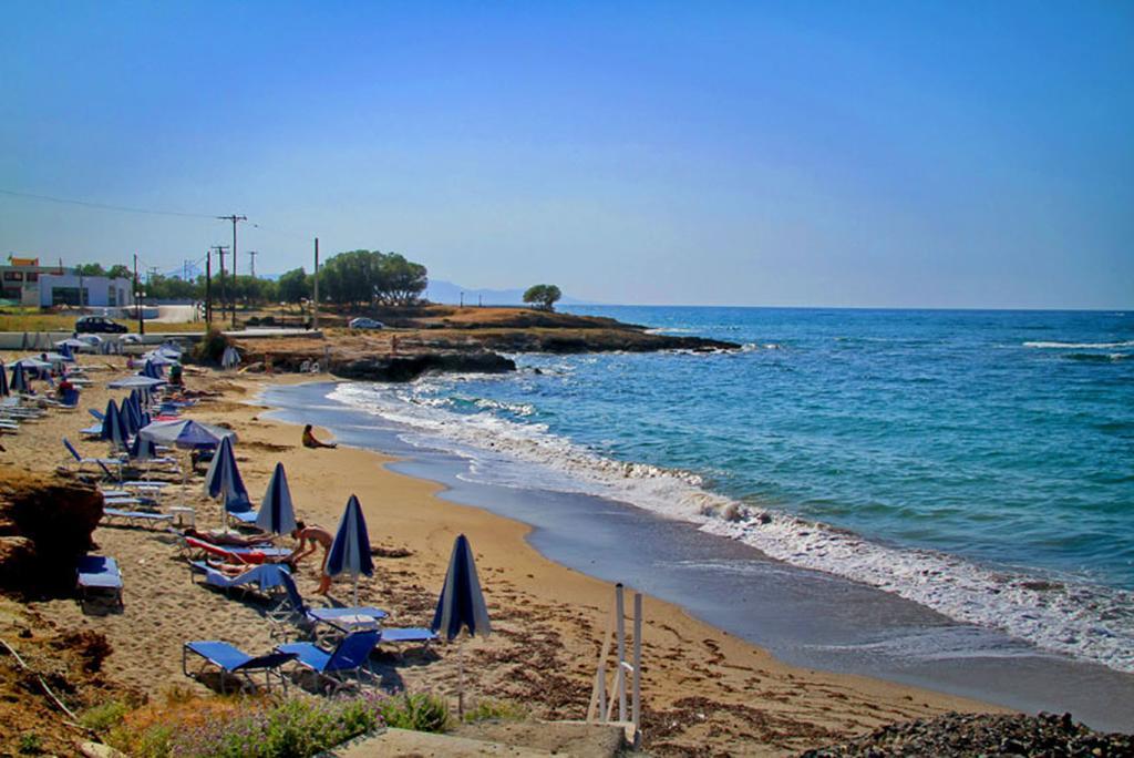 Sea View Beachfront Villa Maria Gouves Dış mekan fotoğraf