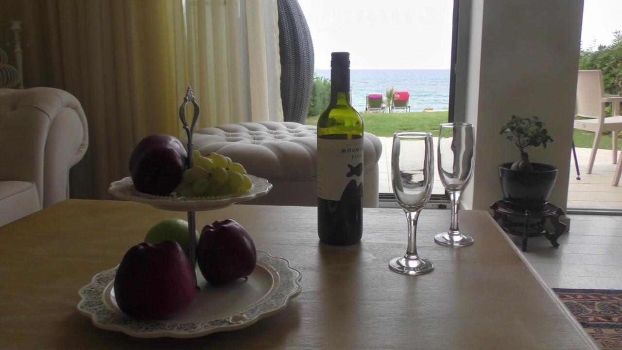Sea View Beachfront Villa Maria Gouves Dış mekan fotoğraf